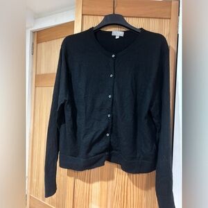 Jcrew cashmere black cardigan